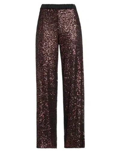 Ottod'ame Woman Pants Bronze Size 10 Polyester