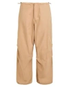 Ottod'ame Woman Pants Camel Size 10 Cotton In Beige