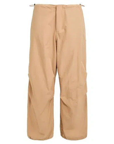 Ottod'ame Woman Pants Camel Size 10 Cotton In Beige