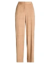 Ottod'ame Woman Pants Camel Size 10 Polyester, Elastane In Neutral