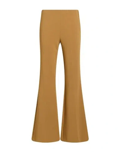 Ottod'ame Woman Pants Camel Size 6 Polyester, Viscose, Elastane In Brown