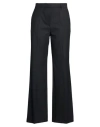 Ottod'ame Woman Pants Charcoal Size 2 Polyester, Wool, Elastane In Grey