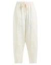 Ottod'ame Woman Pants Cream Size 10 Linen In White