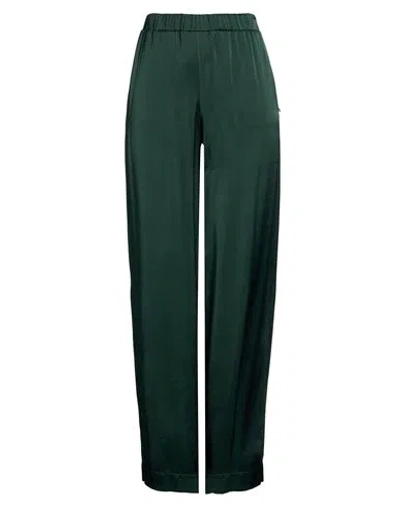 Ottod'ame Woman Pants Dark Green Size 4 Viscose