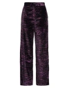 Ottod'ame Woman Pants Dark Purple Size 4 Viscose, Polyamide