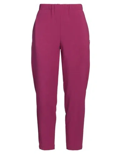 Ottod'ame Woman Pants Plum Size 4 Polyester, Viscose, Elastane In Purple