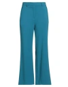 Ottod'ame Woman Pants Deep Teal Size 12 Polyester, Viscose, Elastane