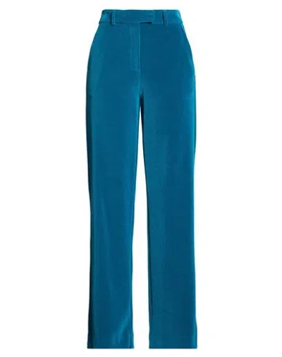 Ottod'ame Woman Pants Deep Teal Size 6 Polyester, Cotton In Green