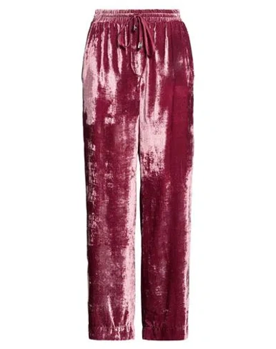 Ottod'ame Woman Pants Garnet Size 8 Rayon, Polyamide In Red