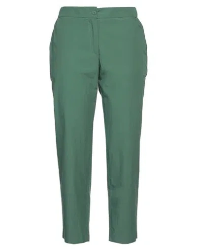 Ottod'ame Woman Pants Green Size 4 Cotton