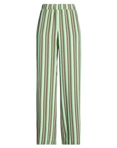 Ottod'ame Woman Pants Green Size 10 Viscose, Silk