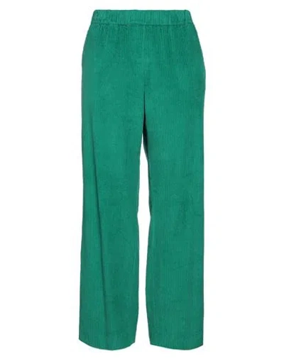 Ottod'ame Woman Pants Green Size 2 Cotton