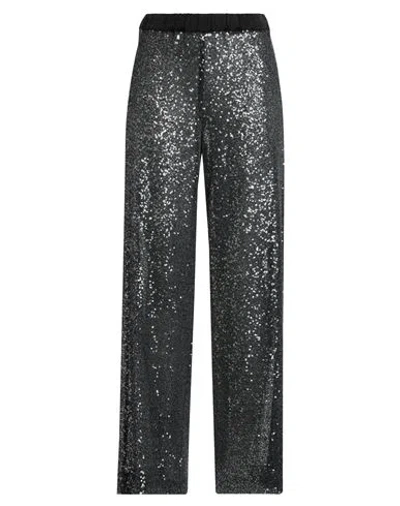 Ottod'ame Woman Pants Grey Size 10 Polyester In Gray