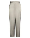 Ottod'ame Woman Pants Grey Size 10 Viscose In Gray