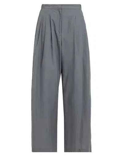 OTTOD'AME OTTOD'AME WOMAN PANTS GREY SIZE 10 COTTON