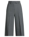 Ottod'ame Woman Pants Grey Size 6 Polyester, Wool, Elastane