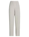 Ottod'ame Woman Pants Grey Size 8 Acetate, Silk In Gray
