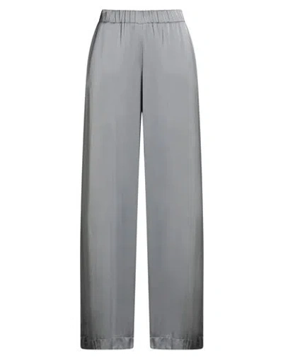 Ottod'ame Woman Pants Grey Size 8 Viscose In Gray
