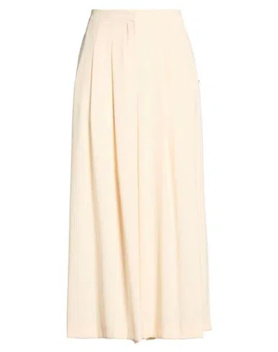 Ottod'ame Woman Pants Ivory Size 10 Polyester In Neutral