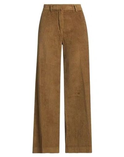 Ottod'ame Woman Pants Khaki Size 6 Cotton In Sand