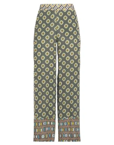 Ottod'ame Woman Pants Khaki Size 6 Viscose In Sand