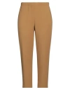 Ottod'ame Woman Pants Mustard Size 8 Polyester, Viscose, Elastane In Beige