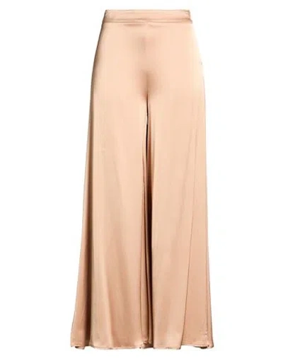 Ottod'ame Woman Pants Light Brown Size 2 Viscose In Beige