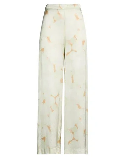 Ottod'ame Woman Pants Light Green Size 10 Viscose