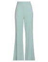 Ottod'ame Woman Pants Light Green Size 8 Polyester, Viscose, Elastane In Blue