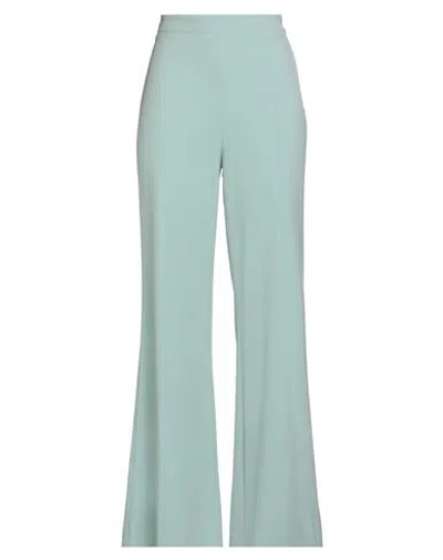 Ottod'ame Woman Pants Light Green Size 8 Polyester, Viscose, Elastane