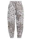 Ottod'ame Pocket-detail Dalmatian-print Trousers In Grey