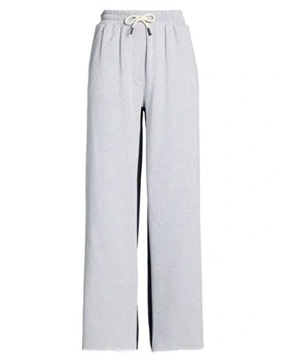 Ottod'ame Woman Pants Light Grey Size 10 Polyester, Viscose In Blue