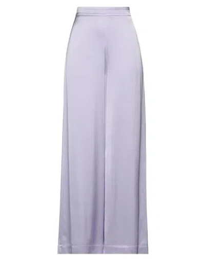 Ottod'ame Woman Pants Light Purple Size 8 Viscose