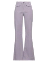 Ottod'ame Woman Pants Lilac Size 31 Cotton, Elastane In Purple