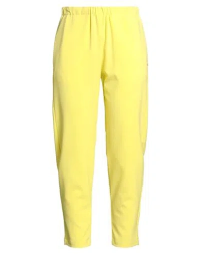 Ottod'ame Woman Pants Lime Green Size 2 Polyester, Viscose, Elastane