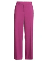 Ottod'ame Woman Pants Magenta Size 8 Polyester, Viscose, Elastane