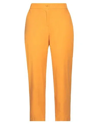 Ottod'ame Woman Pants Mandarin Size 8 Cotton In Mandarin