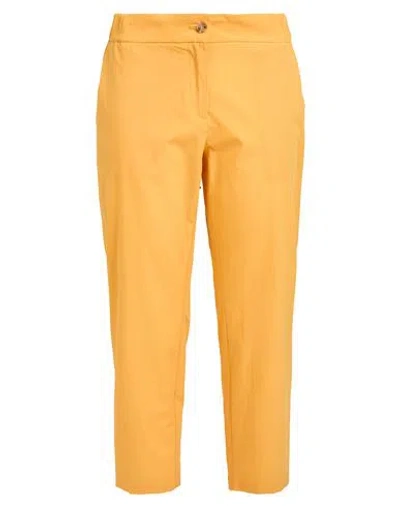 Ottod'ame Woman Pants Marigold Size 10 Cotton In Yellow
