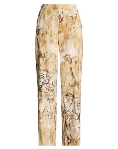 Ottod'ame Woman Pants Marigold Size 6 Polyester In Neutral
