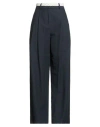 Ottod'ame Woman Pants Midnight Blue Size 10 Cotton, Linen In Blue
