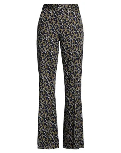 Ottod'ame Woman Pants Midnight Blue Size 10 Polyester, Polyamide, Viscose, Elastane