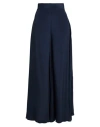 Ottod'ame Woman Pants Midnight Blue Size 8 Acetate, Silk