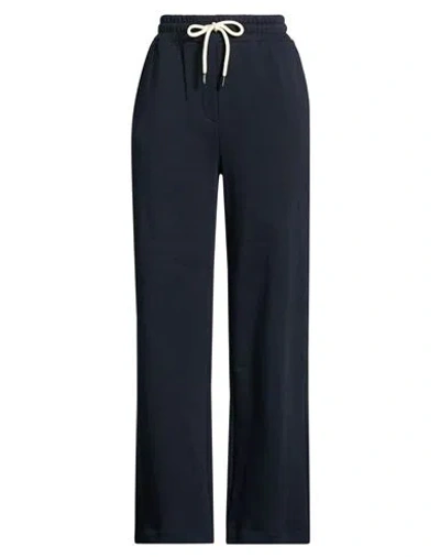 Ottod'ame Woman Pants Midnight Blue Size 12 Cotton