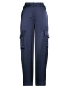 Ottod'ame Woman Pants Midnight Blue Size 12 Viscose