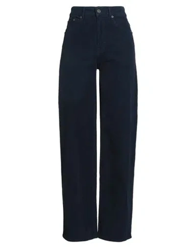 Ottod'ame Woman Pants Midnight Blue Size 31 Organic Cotton, Elastane