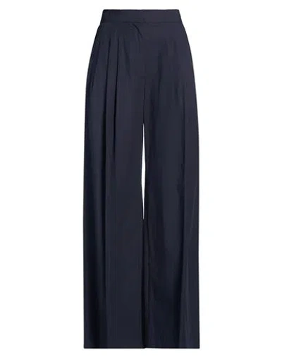 Ottod'ame Woman Pants Midnight Blue Size 6 Cotton