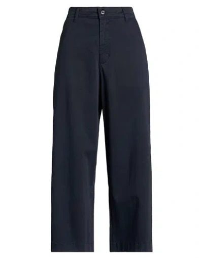 Ottod'ame Woman Pants Midnight Blue Size 8 Cotton, Elastane