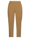 Ottod'ame Woman Pants Mustard Size 8 Polyester, Viscose, Elastane In Brown