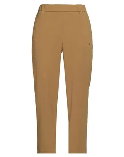 OTTOD'AME OTTOD'AME WOMAN PANTS MUSTARD SIZE 10 POLYESTER, VISCOSE, ELASTANE