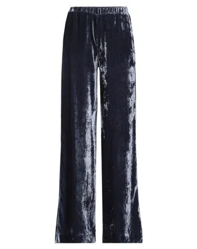 Ottod'ame Woman Pants Navy Size 8 Rayon, Polyamide In Navy Blue